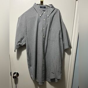 Daniel Cremieux Black and White Checkered Button Down Shirt